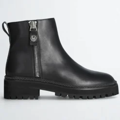 Femme Liu-Jo Bottines^Boots en Cuir Pink noires