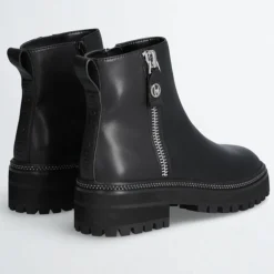 Femme Liu-Jo Bottines^Boots en Cuir Pink noires