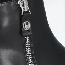 Femme Liu-Jo Bottines^Boots en Cuir Pink noires