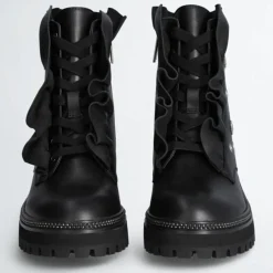 Femme Liu-Jo Bottines^Boots en Cuir Pink noires