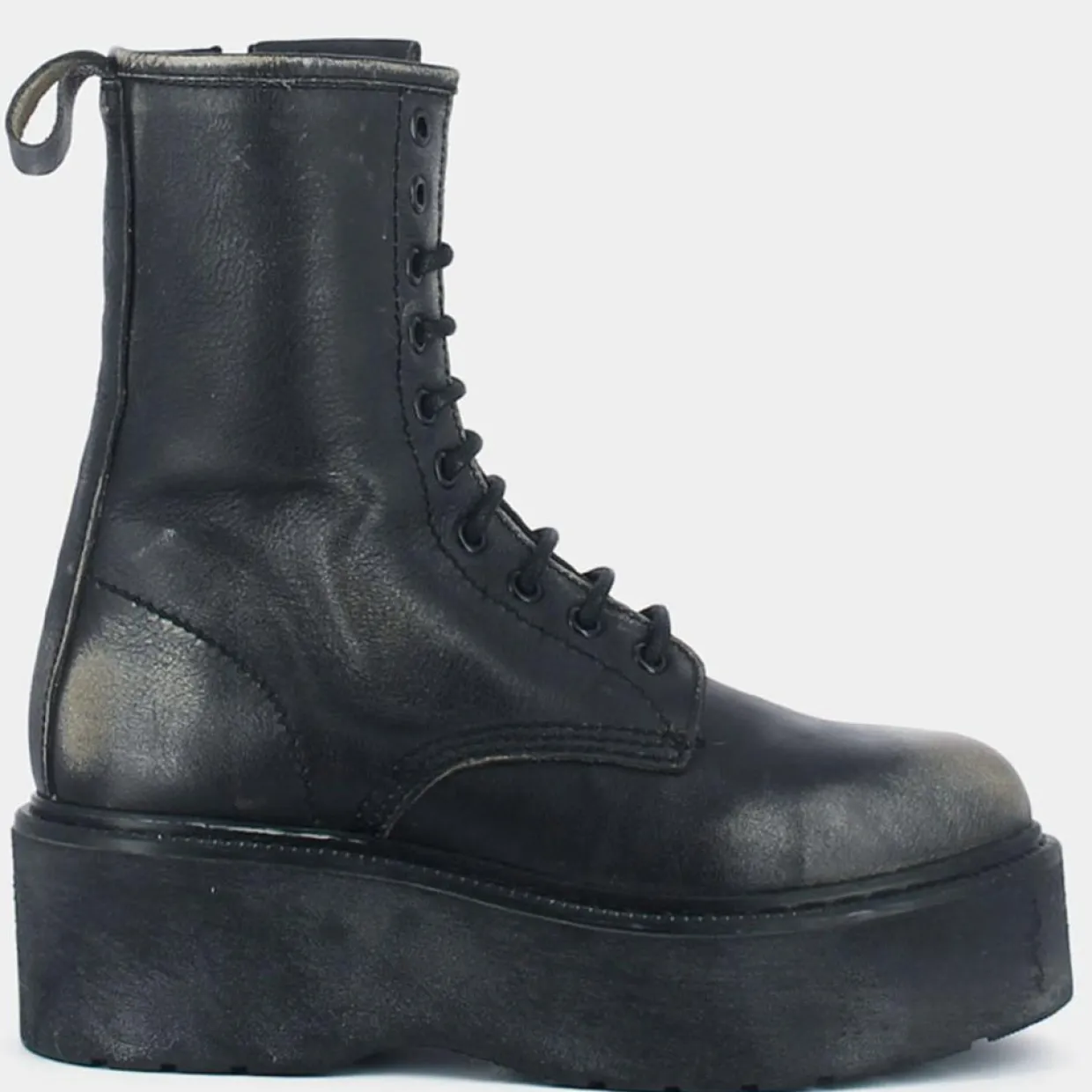 Boots en Cuir Romy effet usé grises - Talon 6 cm-Jonak Best