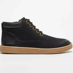 Enfant Kickers Bébé^Boots en Cuir Tackland noires