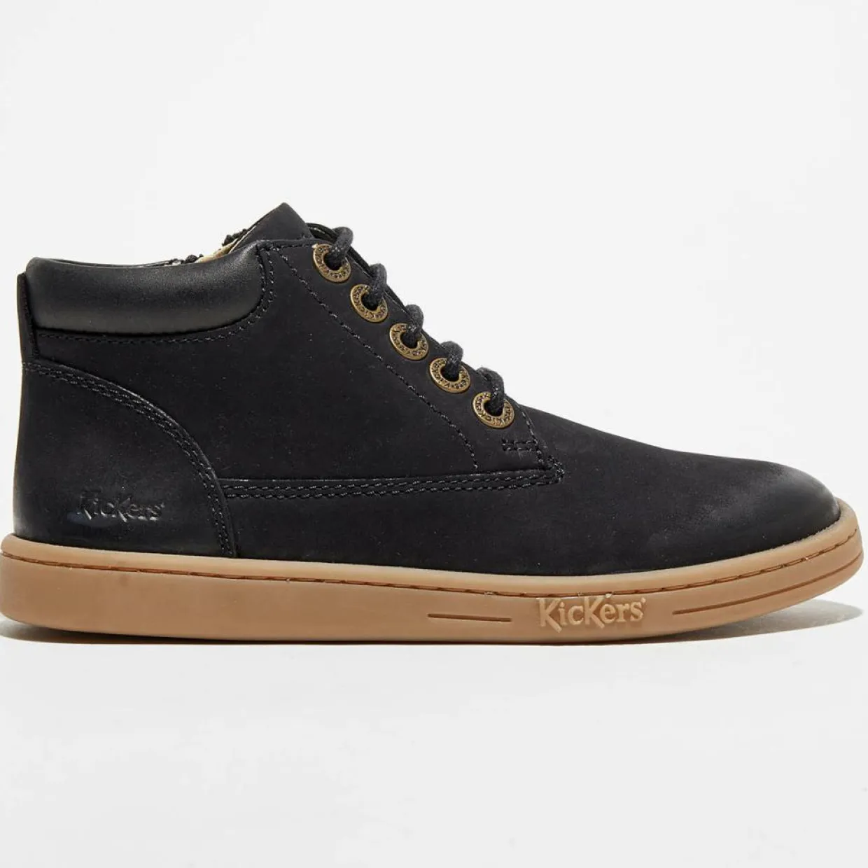Enfant Kickers Bébé^Boots en Cuir Tackland noires