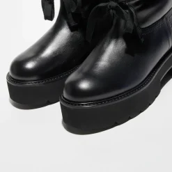 Femme Stuart Weitzman Bottines^Boots en Cuir Tyler Ultralift noires - Talon 5 cm