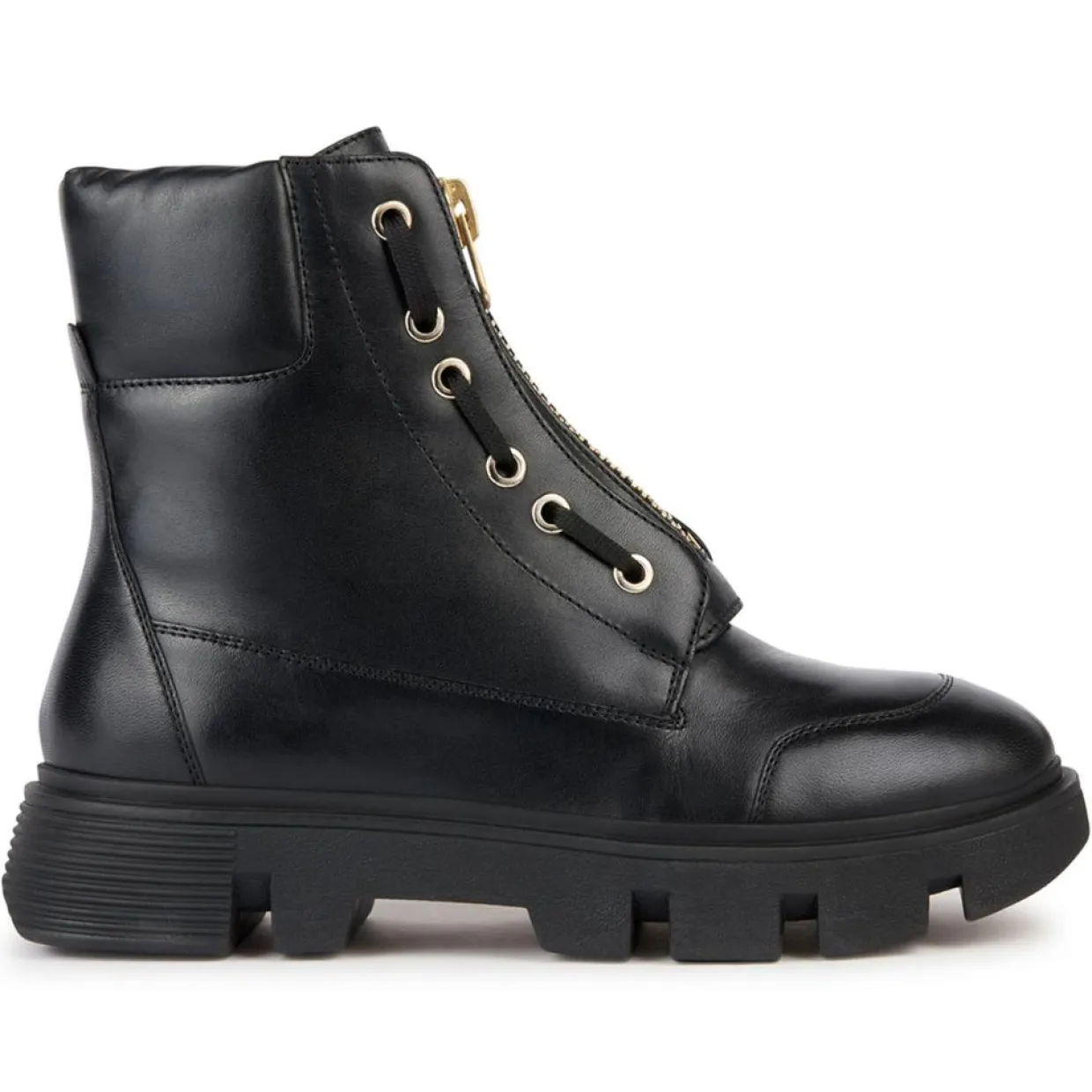 Boots en Cuir Vilde noires-Geox Discount