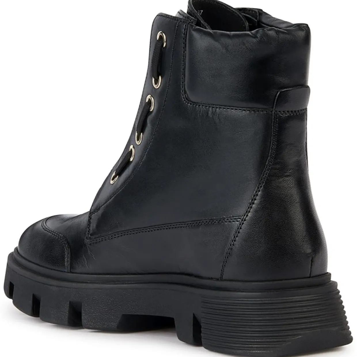 Boots en Cuir Vilde noires-Geox Discount