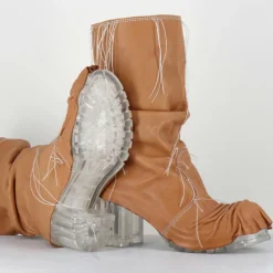 Boots en Cuir vlad camel-SDM Online
