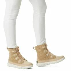 Boots en fausse fourrure doublure polaire Explorer II beiges-Sorel