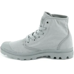 Femme Palladium Bottines^Boots en Toile Pampa Hi grises