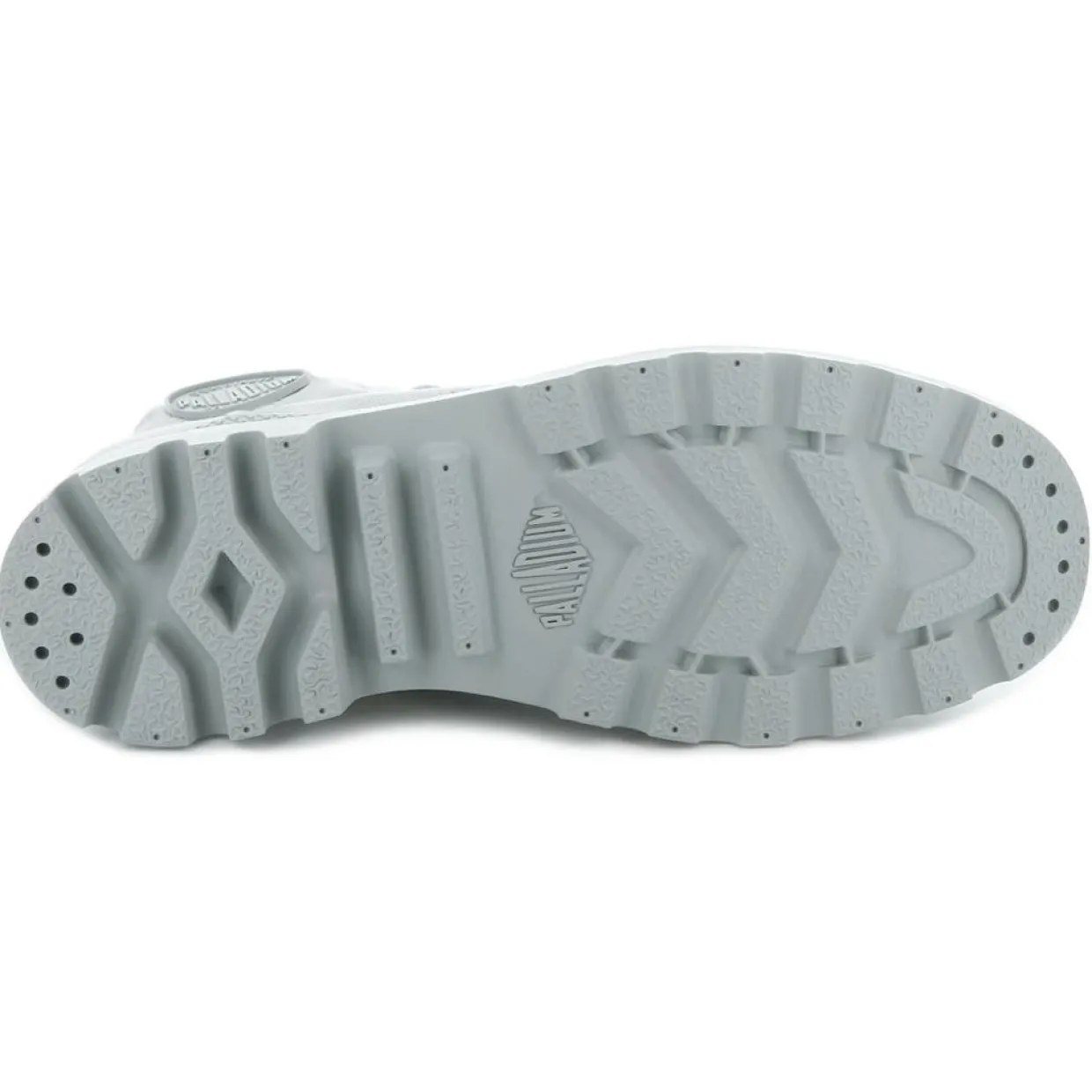 Femme Palladium Bottines^Boots en Toile Pampa Hi grises