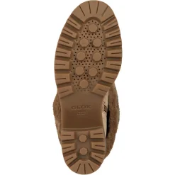 Boots en Velours de Cuir Damiana toffee/beige - Talon 6.5 cm-Geox Best