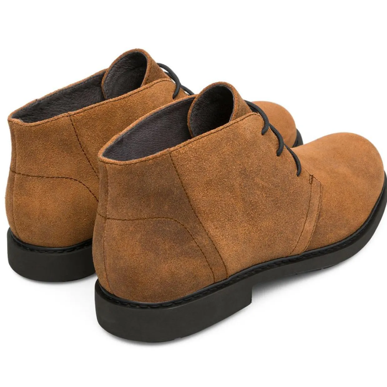 Boots en Velours de Cuir Neuman marron-Camper Clearance