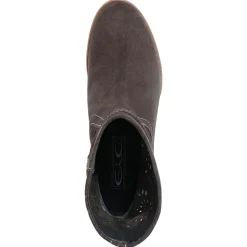 Boots en Velours de Cuir Camilla kaki-Lab78 Outlet