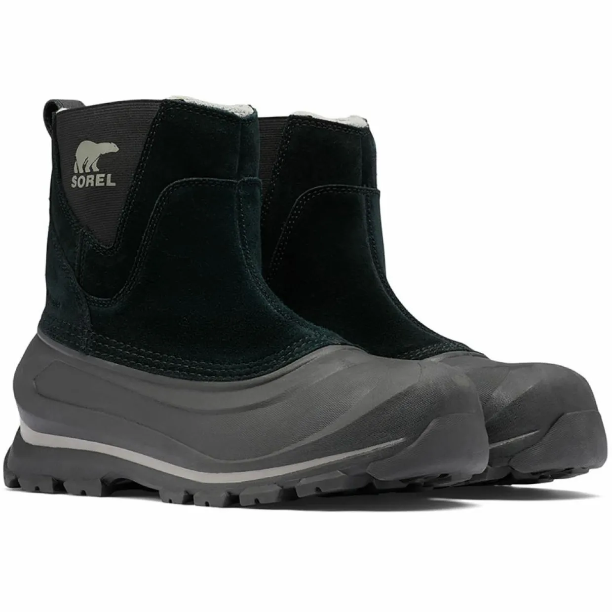 Boots en Velours de Cuir Buxton noir/gris-Sorel Hot