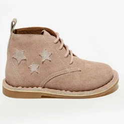 Enfant Apologie Fille^Boots en Velours de Cuir Lou beige rosé