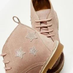 Enfant Apologie Fille^Boots en Velours de Cuir Lou beige rosé