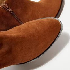 Femme Apologie Bottines^Boots en Velours de Cuir Nina marron