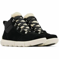 Femme Sorel Bottines^Boots en Velours de Cuir Explorer Next noires