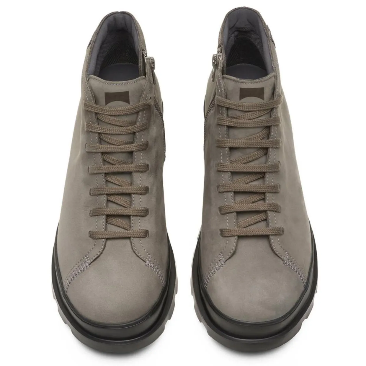 Boots en Velours de Cuir Brutus grises-Camper Sale