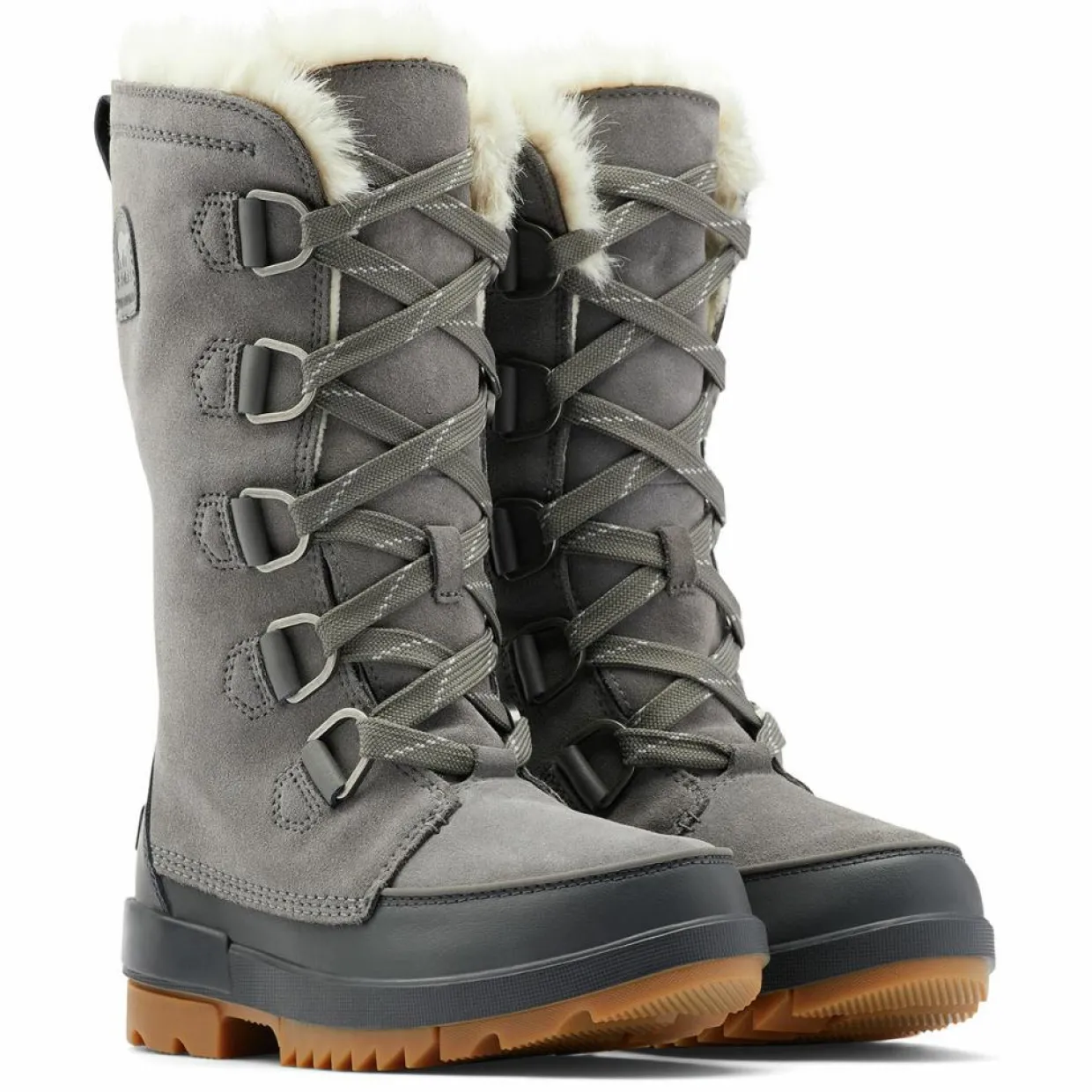 Femme Sorel Bottes^Boots en Velours de Cuir doublure polaire Torino II grises