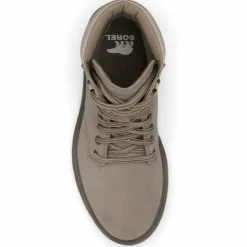 Femme Sorel Bottines^Boots en Velours de Cuir Lennox taupe