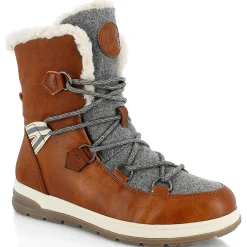 Boots fourrées Abigail camel-Kimberfeel New