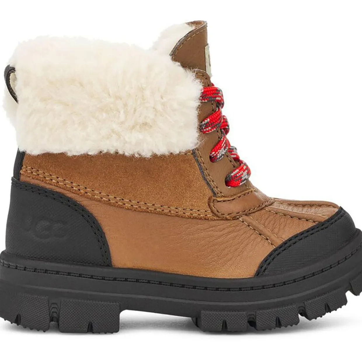 Boots fourrées en Velours de Cuir Ashton marron-Ugg Online