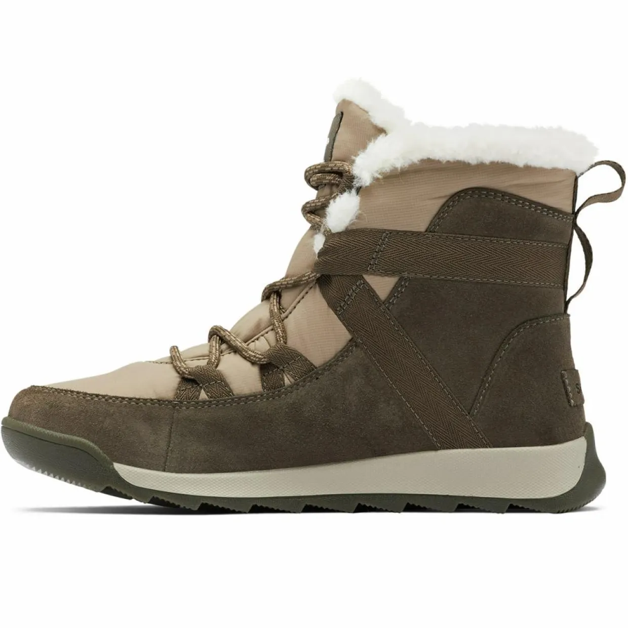 Femme Sorel Bottines^Boots fourrées en Velours de Cuir & Textile imperméables Whitney™ II Flurry marron