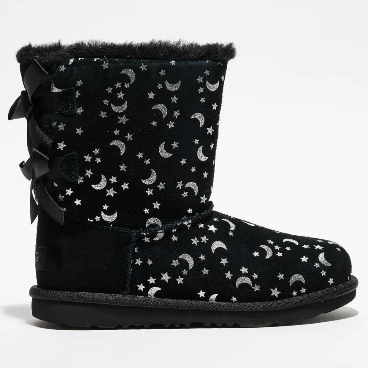 Boots fourrées Laine en Velours de cuir Bailey BoMoon and Stars noires-Ugg