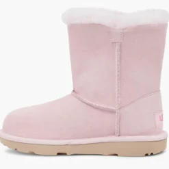 Enfant Ugg Fille^Boots fourrées Laine en Velours de Ciir Irina Star Charm roses