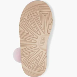 Enfant Ugg Fille^Boots fourrées Laine en Velours de Ciir Irina Star Charm roses