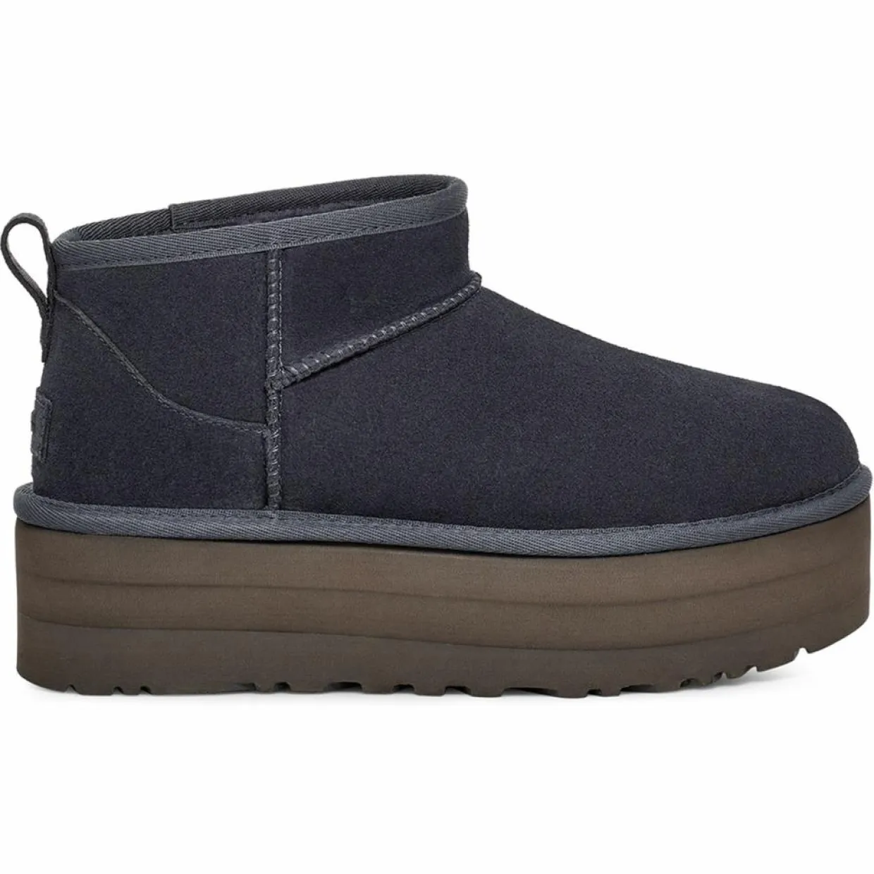 Boots fourrées Laine en Velours de Cuir Classic Mini Platform marine-Ugg Hot