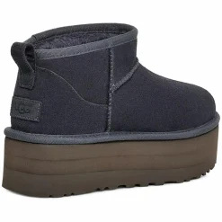 Boots fourrées Laine en Velours de Cuir Classic Mini Platform marine-Ugg Hot