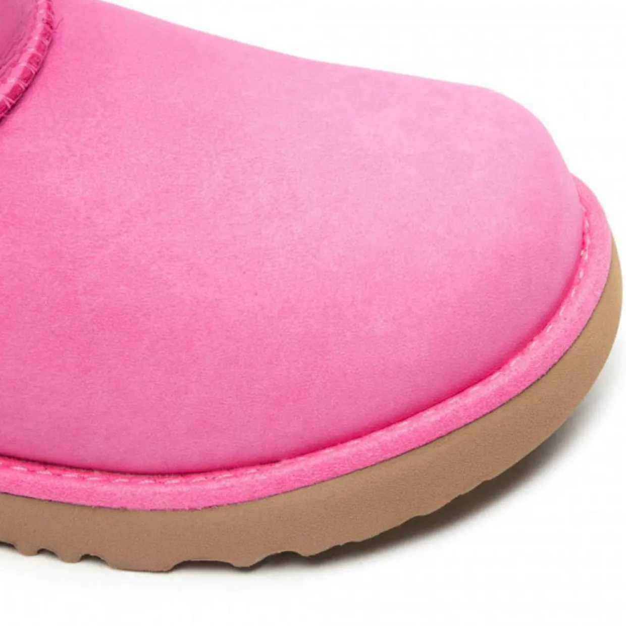 Enfant Ugg Fille^Boots fourrées Laine en Velours de Cuir Classic Weather Short roses
