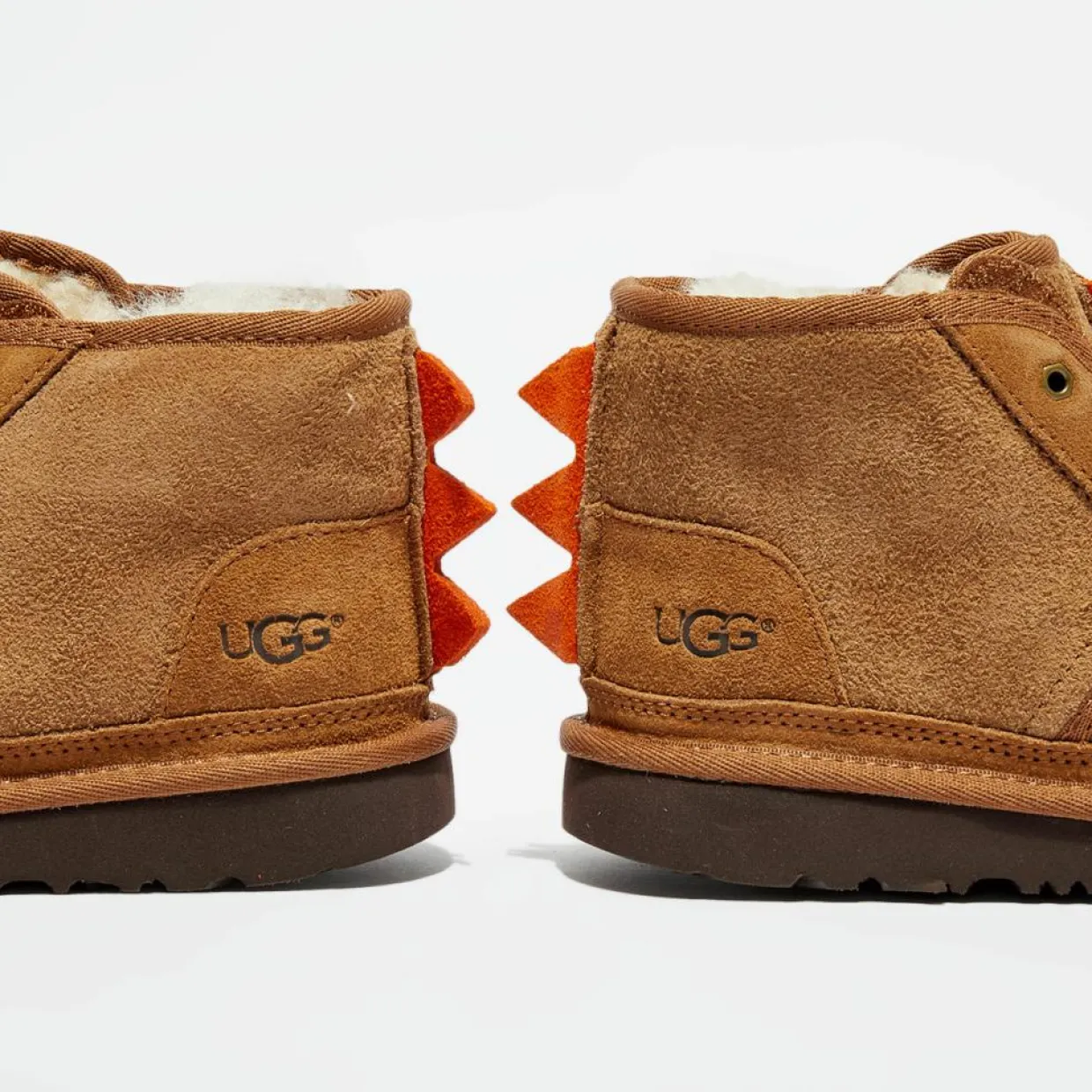 Enfant Ugg Fille^Boots fourrées Laine en Velours de Cuir Dydo Neumel II beige moyen