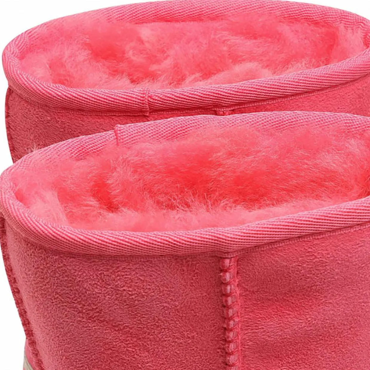 Boots fourrées Laine en Velours de Cuir Classic II roses-Ugg Clearance