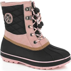 Femme Kimberfeel Bottines^Boots fourrées Noor vieux rose/noir