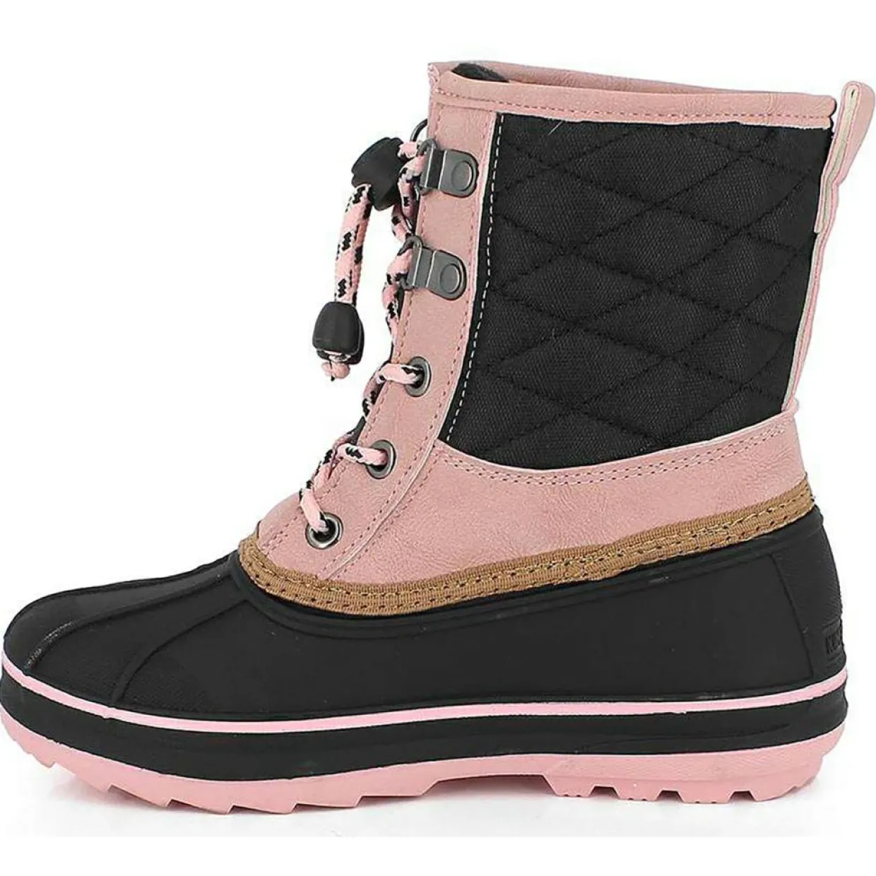 Femme Kimberfeel Bottines^Boots fourrées Noor vieux rose/noir