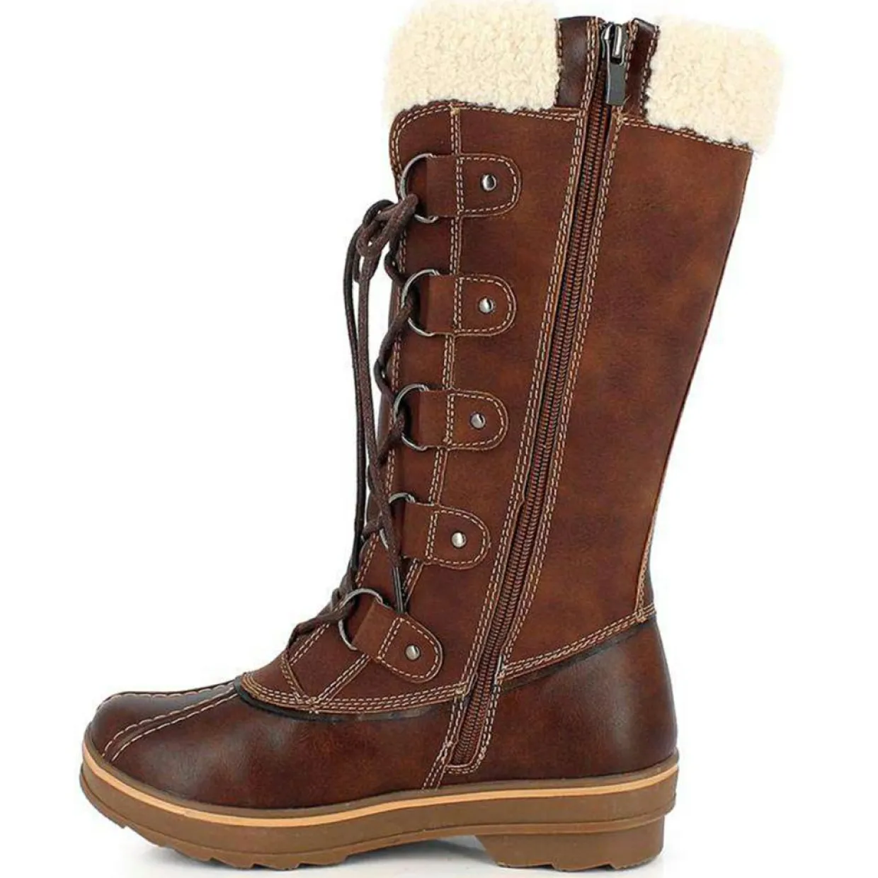 Homme Kimberfeel Boots^Bottes de neige Floriane chocolat