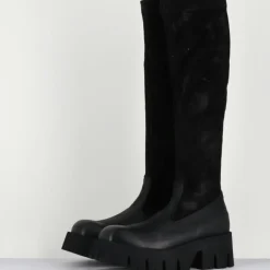 Femme Lofina Bottes^Bottes en Cuir 4225 gas noires - Talon : 6cm