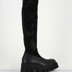 Femme Lofina Bottes^Bottes en Cuir 4225 gas noires - Talon : 6cm