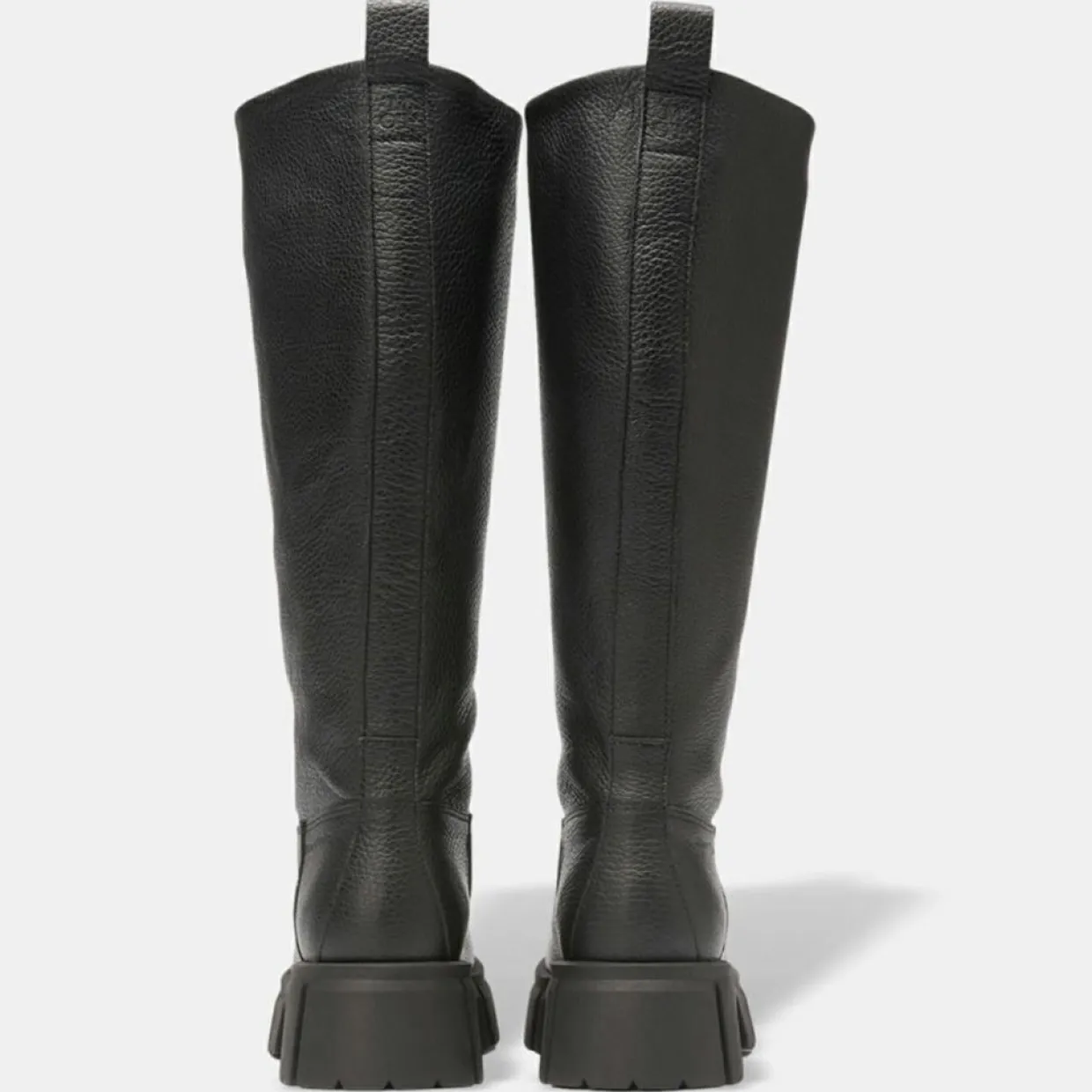 Bottes en Cuir chunky Campagne noires-Marc O'Polo Sale
