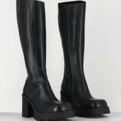 Bottes en Cuir dulce noires - Talon : 9.5cm-E8 By Miista Discount
