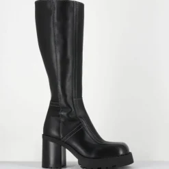Bottes en Cuir dulce noires - Talon : 9.5cm-E8 By Miista Discount