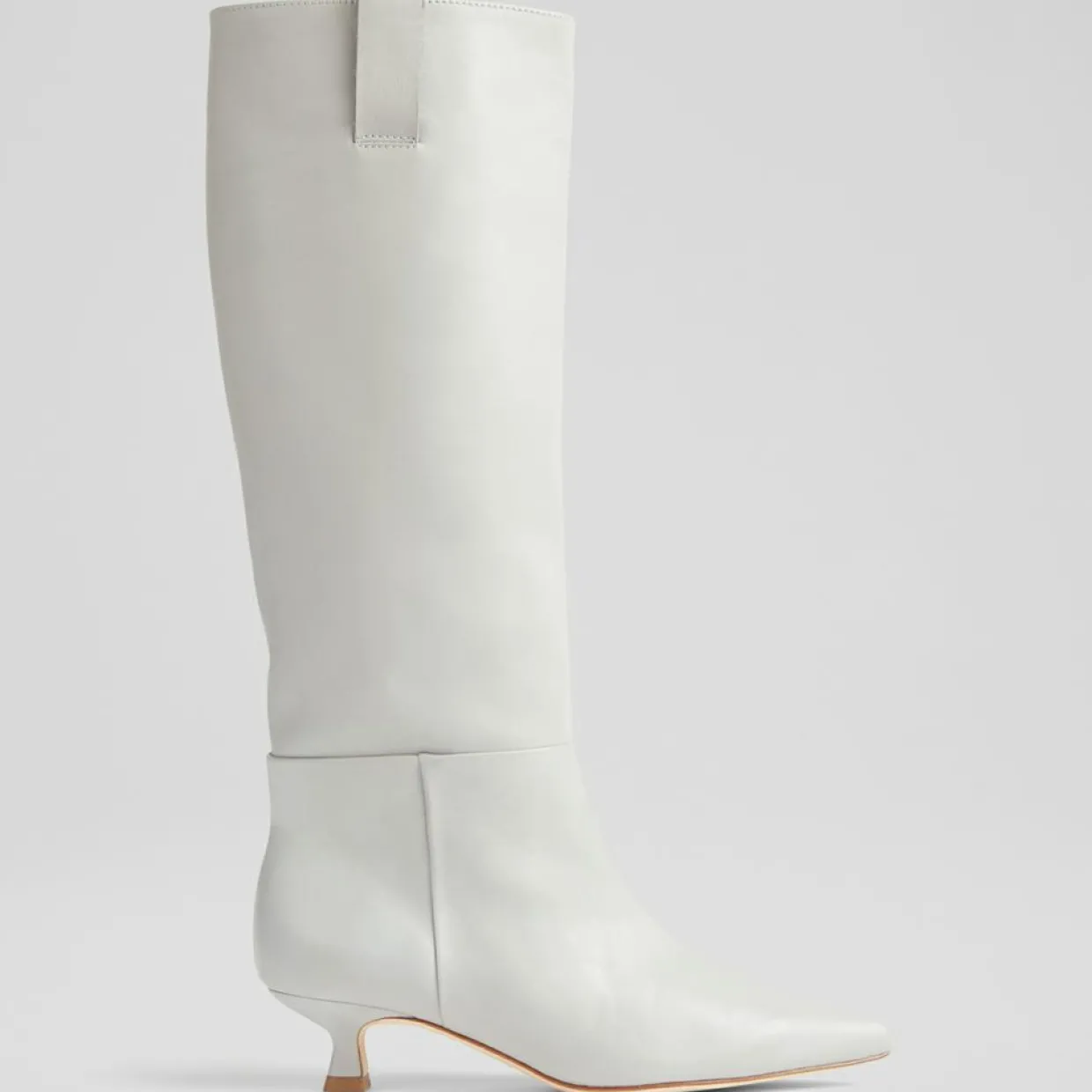 Bottes en Cuir Eden gris clair - Talon 4,5 cm-L.K. Bennett Outlet