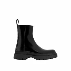 Homme Bottega Veneta Boots^Bottes en cuir Highway noires