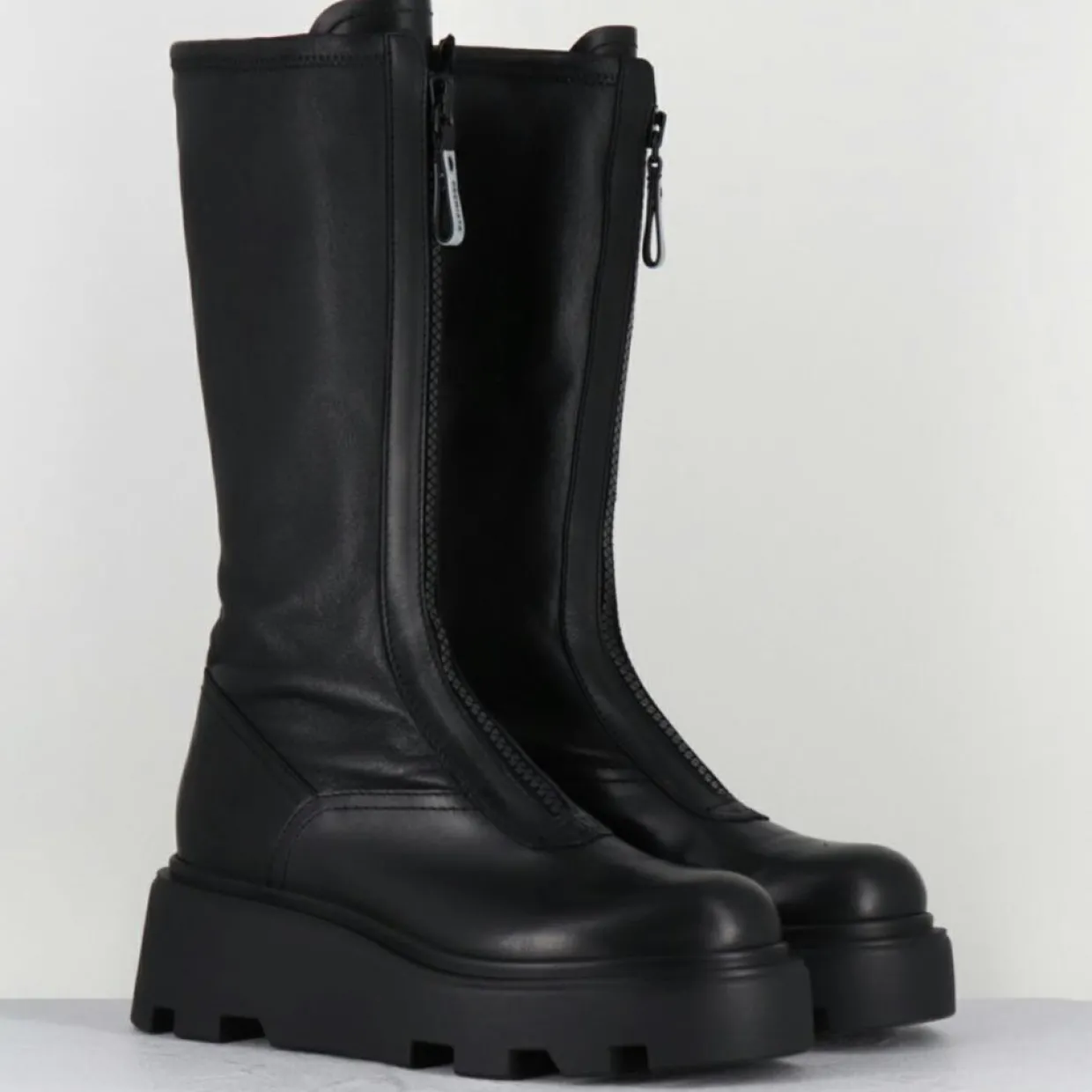 Femme Premiata Bottes^Bottes en Cuir M6622 noires