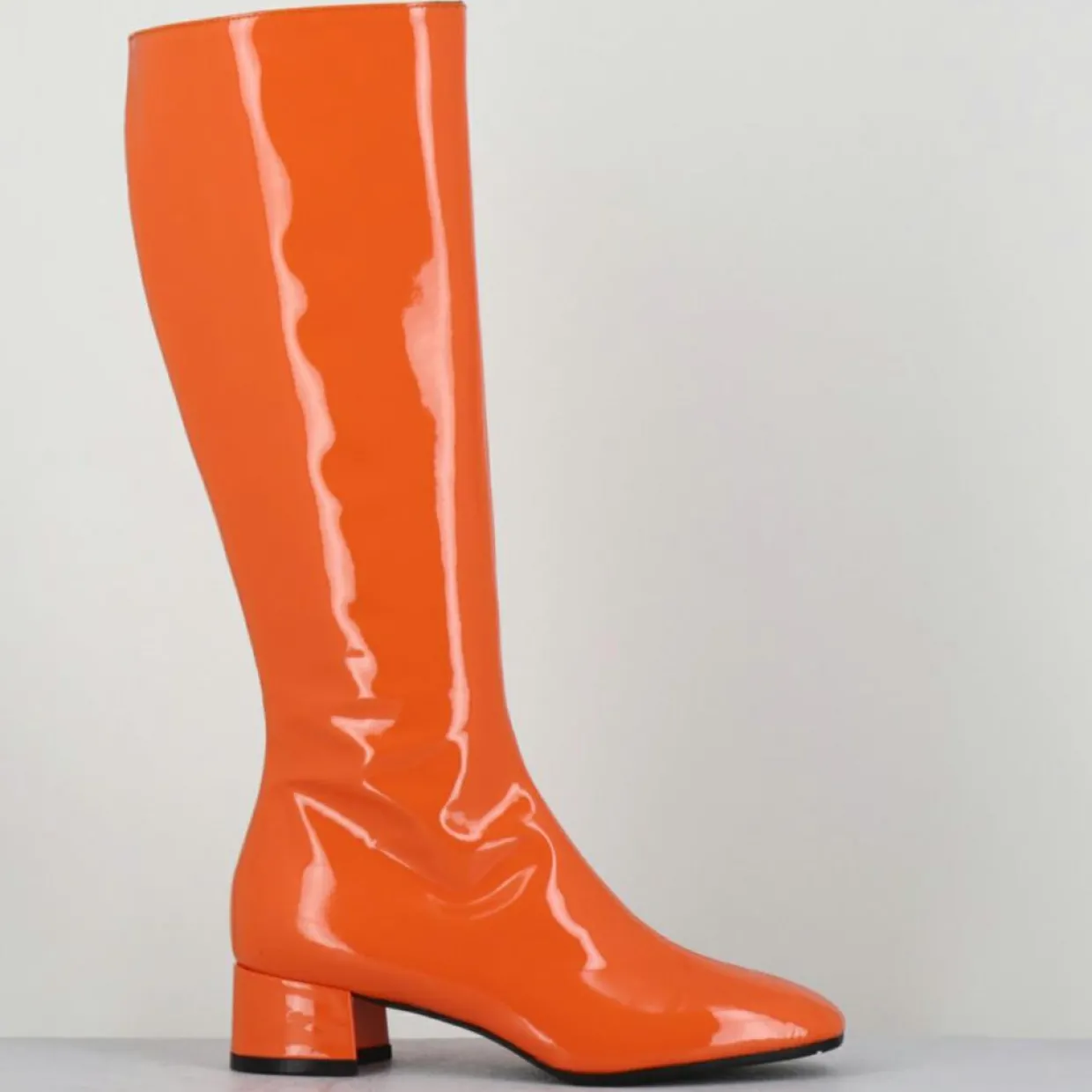Bottes en Cuir mayera oranges-Garrice Hot