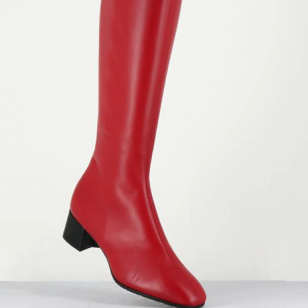 Bottes en Cuir mayera rouges-Garrice New