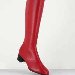 Bottes en Cuir mayera rouges-Garrice New
